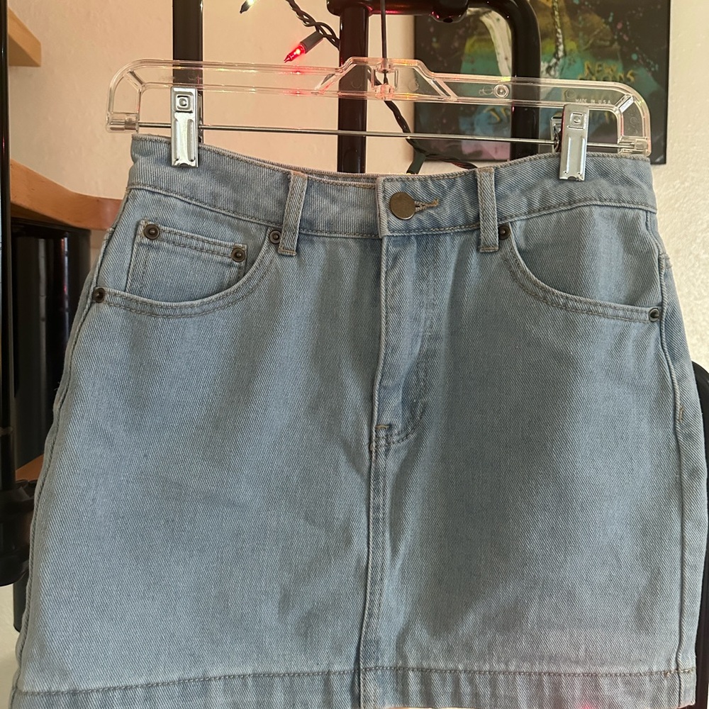Forever 21 Light Blue Denim mini skirt